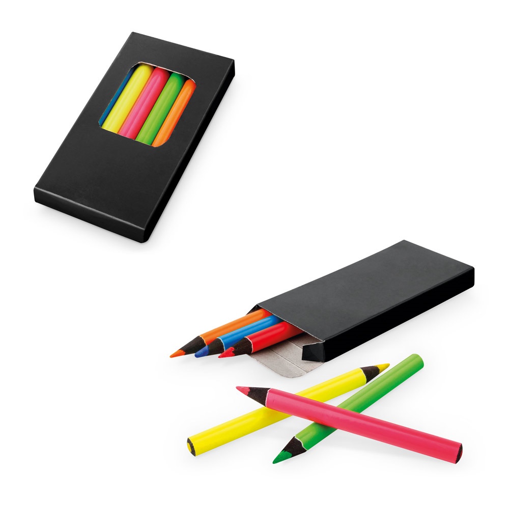 MEMLING. Caja con 6 lápices de color - imagen 1
