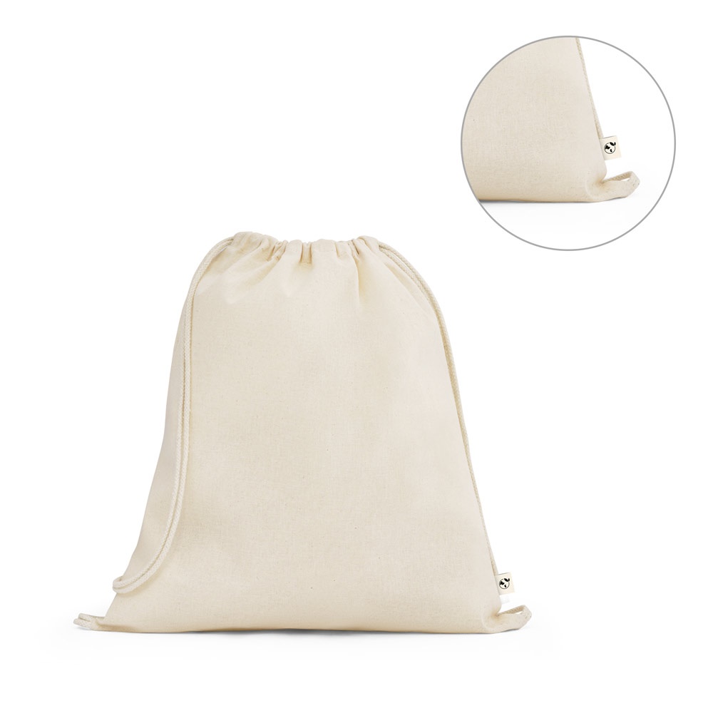 BELIZE. Bolsa tipo mochila 100% algodón orgánico (140 g/m²) - imagen 1