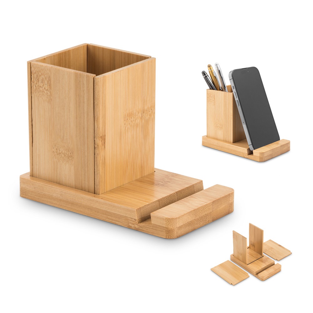 ERWIN. Juego de escritorio con soporte para móvil y vaso - imagen 1