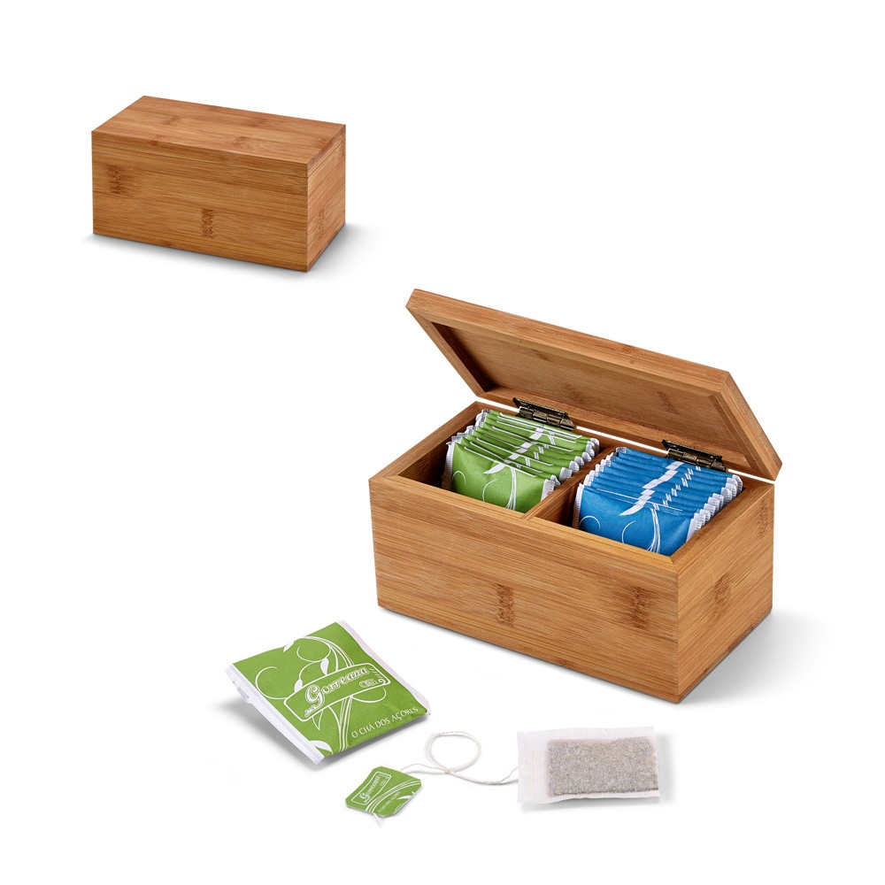BURDOCK. Caja de té de bambú - imagen 1