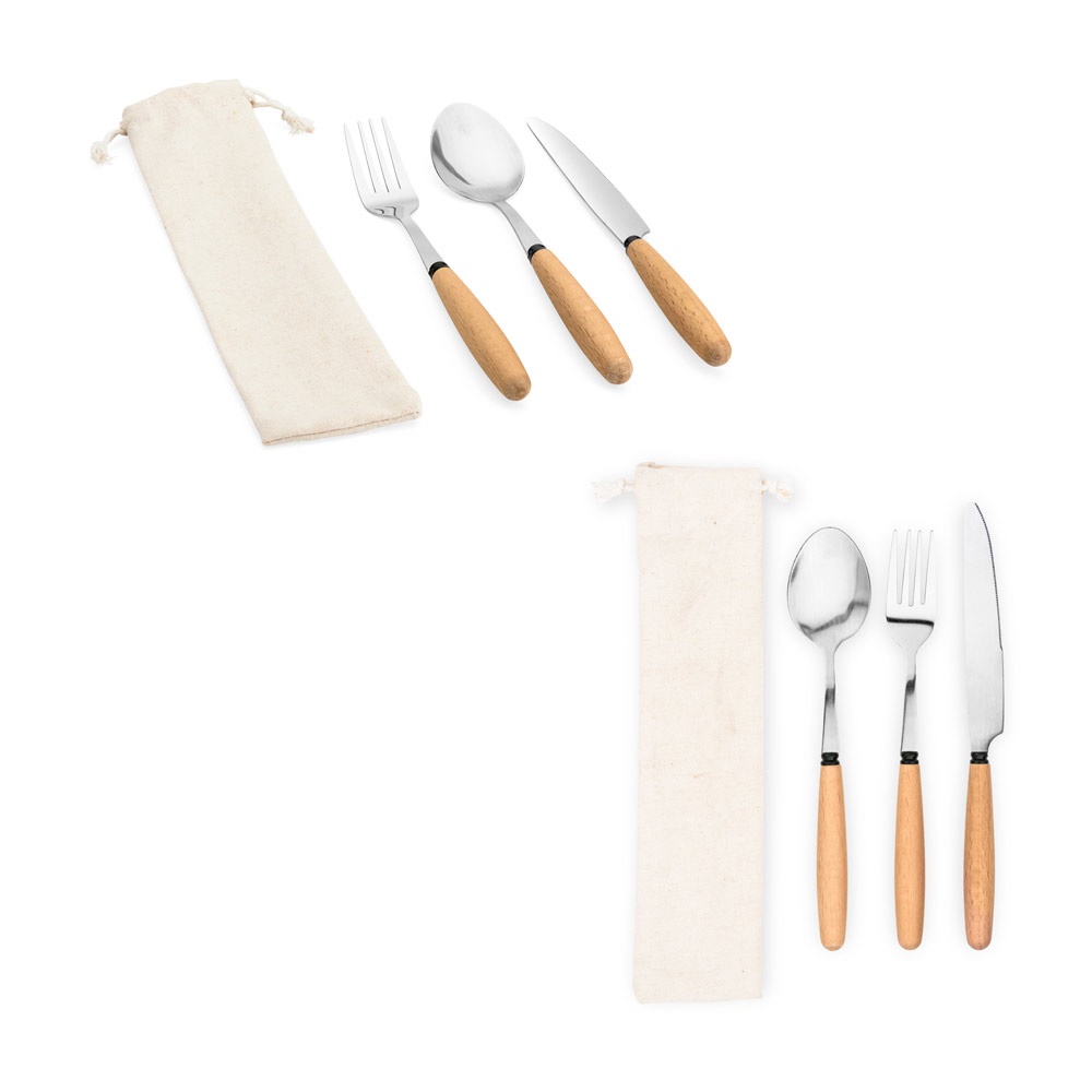 BOULUD. Juego de 3 piezas en madera de acacia - imagen 1