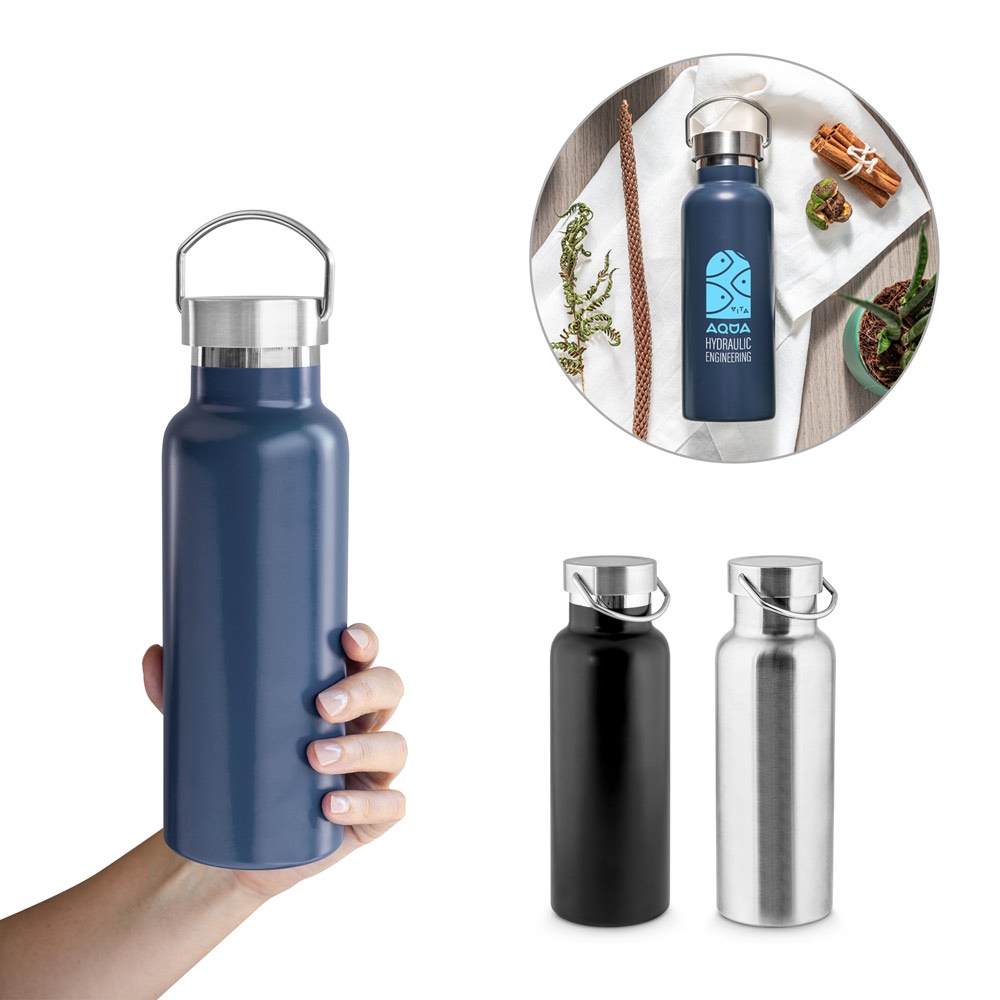 DUPLANTIS. Botella de acero inoxidable (90% reciclado) con aislamiento al vacío de 810 mL - imagen 1