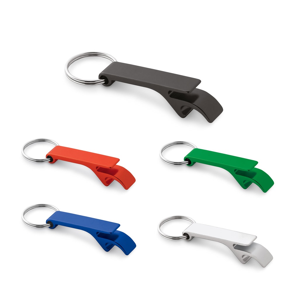 RE-BAITT. Llavero con abridor de chapas de aluminio reciclado (100% rAL) - imagen 1