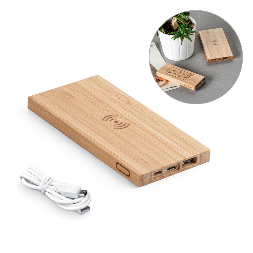 FITCH. Batería portátil con cargador inalámbrico de 5.000 mAh - imagen 1