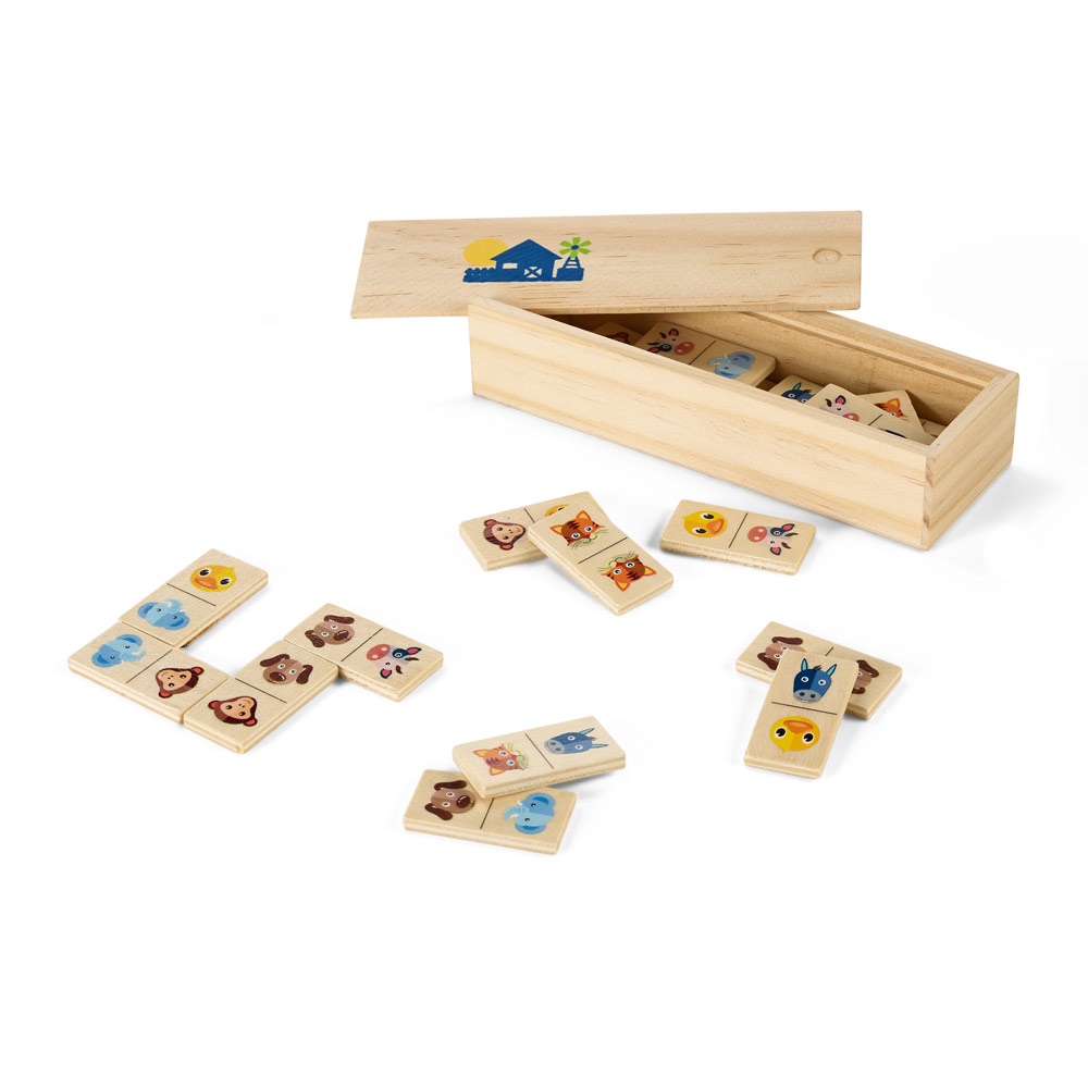 DOMIN. Juego de dominó de madera - imagen 1