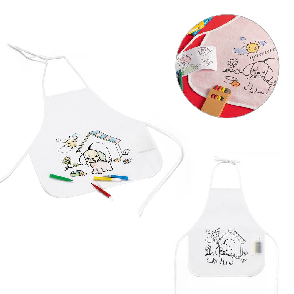 NILO. Delantal infantil para colorear - imagen 1